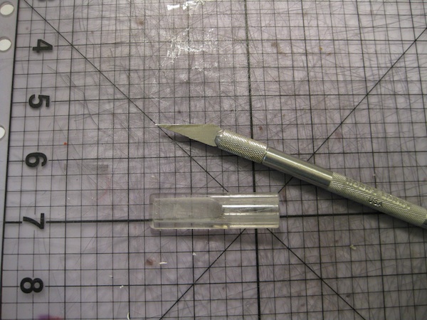 Craft knife and self healing mat